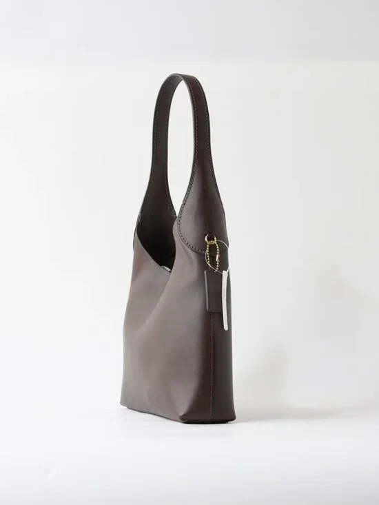 Coach Brooklyn Series Retro Brown Leather Shoulder Bag - Picture 2 of 9